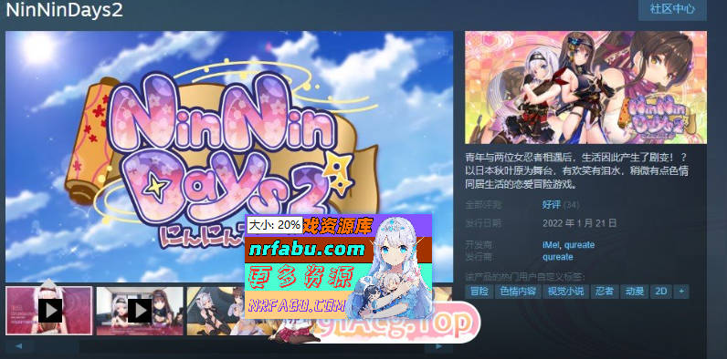 女忍者同居生活2：NinNinDays2 官方中文版+全存档 [2G]-GKACG