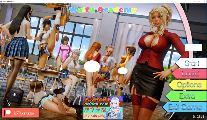 【步兵汉化】老婆学院 Waifu Academy V0.13.5：3D动态CG，复仇校园的丝袜诱惑！[PC+安卓][8.5G]